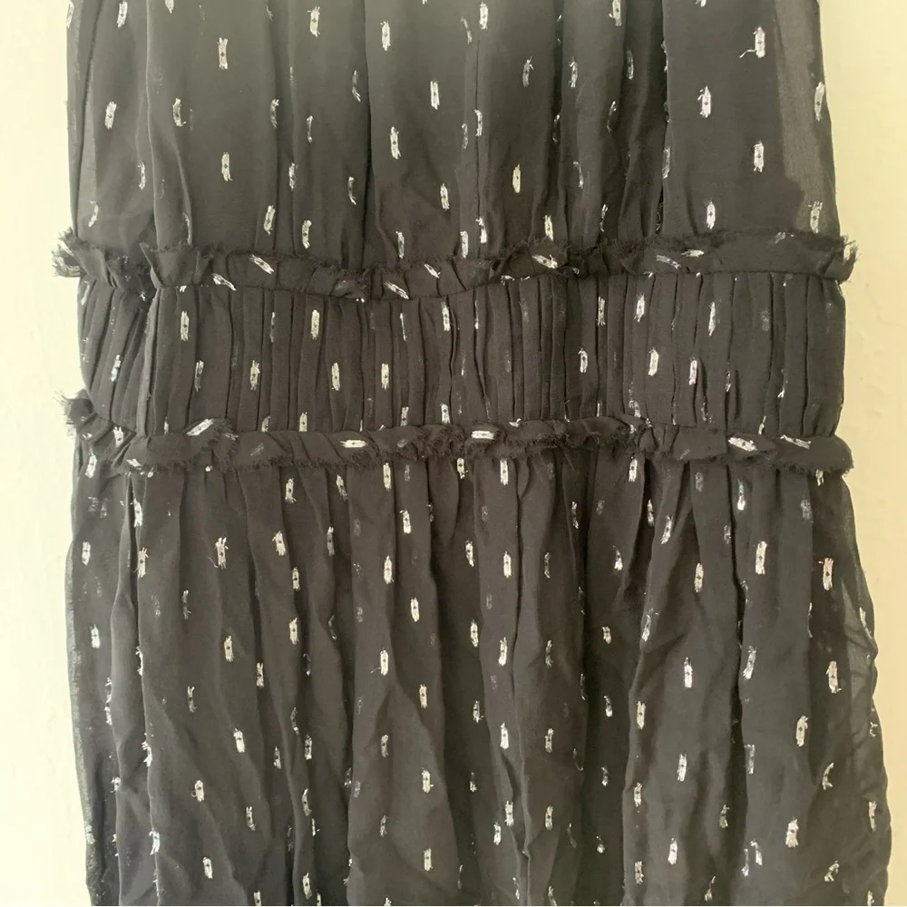 Joie Althia Metallic Embroidered Silk Dress - Picture 12 of 16